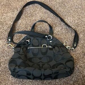 Coach satchel with strap